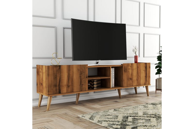 TV-taso Zakkum 180x52 cm - Ruskea - Huonekalut - TV- & Mediakalusteet - Tv taso & Mediataso
