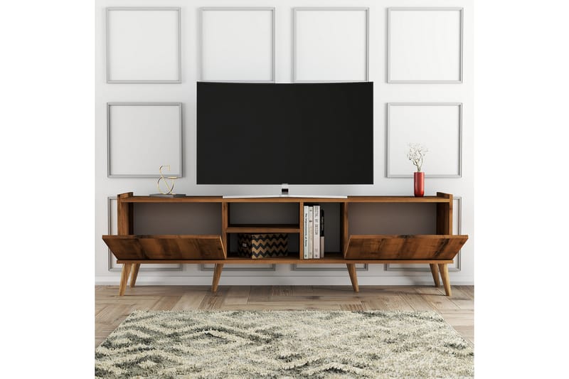 TV-taso Zakkum 180x52 cm - Ruskea - Huonekalut - TV- & Mediakalusteet - Tv taso & Mediataso