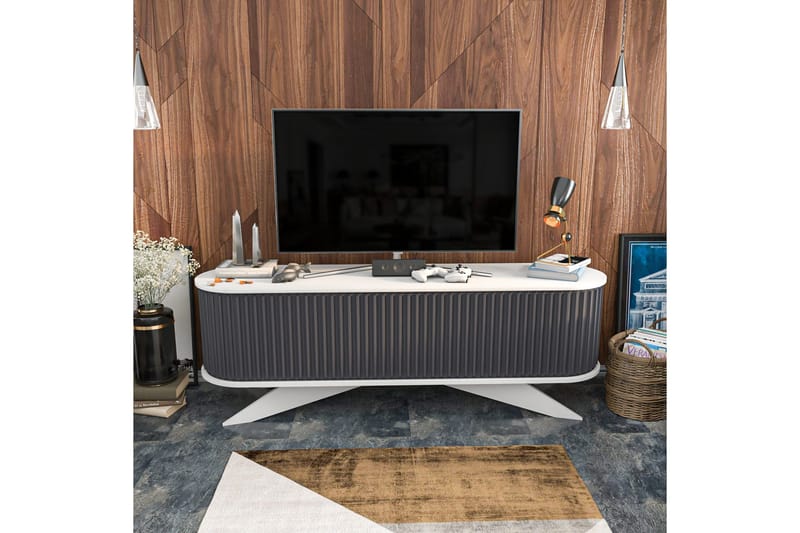 TV-taso Zakkum 180x60 cm - Antrasiitti - Huonekalut - TV- & Mediakalusteet - Tv taso & Mediataso