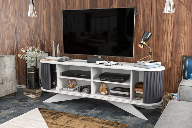 TV-taso Zakkum 180x60 cm - Antrasiitti - Huonekalut - TV- & Mediakalusteet - Tv taso & Mediataso