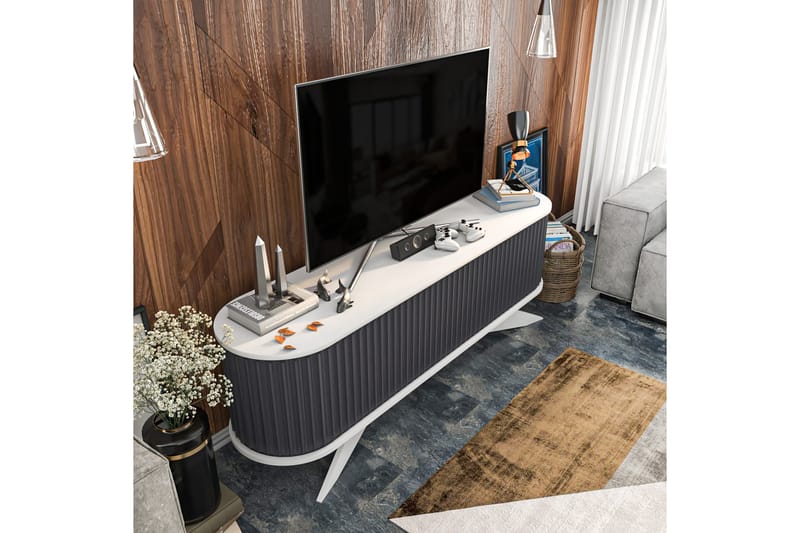 TV-taso Zakkum 180x60 cm - Antrasiitti - Huonekalut - TV- & Mediakalusteet - Tv taso & Mediataso
