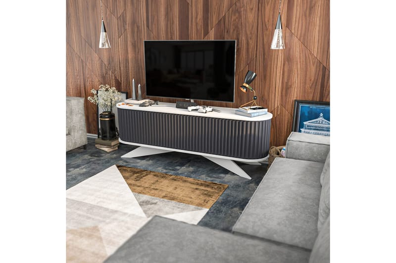 TV-taso Zakkum 180x60 cm - Antrasiitti - Huonekalut - TV- & Mediakalusteet - Tv taso & Mediataso