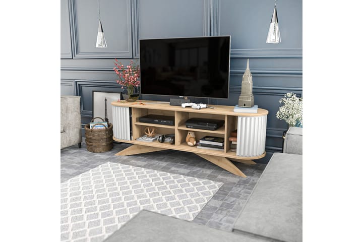 TV-taso Zakkum 180x60 cm - Sininen - Tv taso & Mediataso