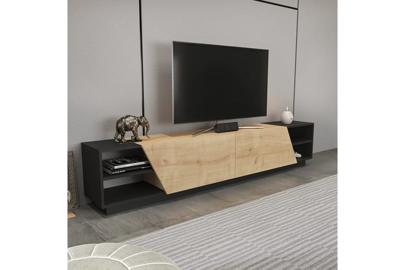 TV-taso Zakkum 240x47,4 cm - Antrasiitti - Huonekalut - TV- & Mediakalusteet - Tv taso & Mediataso