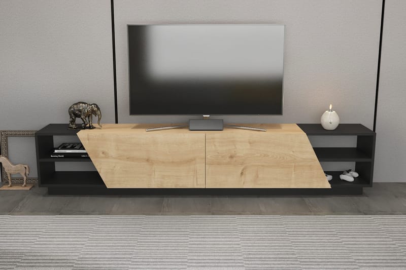 TV-taso Zakkum 240x47,4 cm - Antrasiitti - Huonekalut - TV- & Mediakalusteet - Tv taso & Mediataso