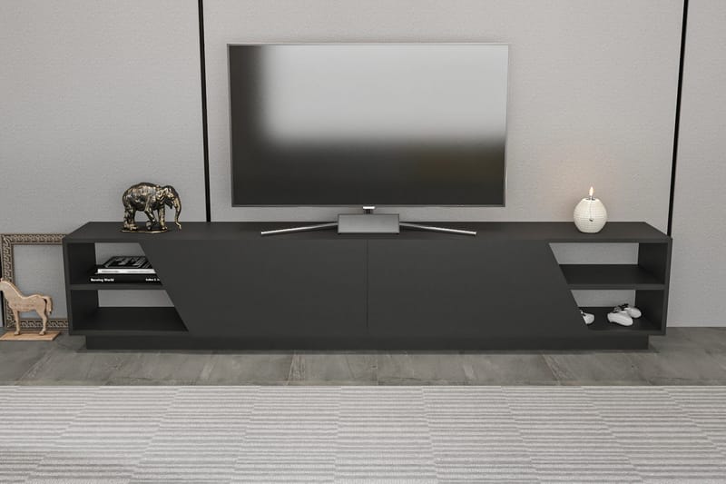 TV-taso Zakkum 240x47,4 cm - Antrasiitti - Huonekalut - TV- & Mediakalusteet - Tv taso & Mediataso