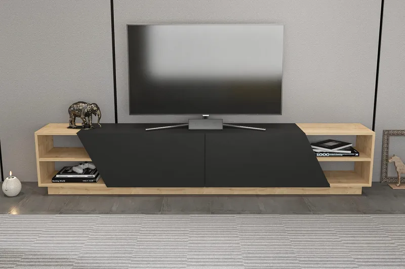 TV-taso Zakkum 240x47,4 cm - Ruskea - Huonekalut - TV- & Mediakalusteet - Tv taso & Mediataso