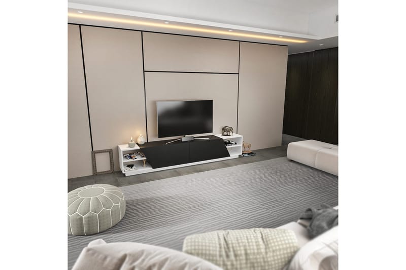 TV-taso Zakkum 240x47,4 cm - Valkoinen - Huonekalut - TV- & Mediakalusteet - Tv taso & Mediataso