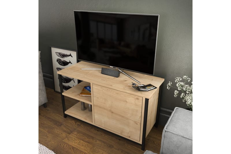 TV-taso Zakkum 89,6x50,8 cm - Musta - Huonekalut - TV- & Mediakalusteet - Tv taso & Mediataso