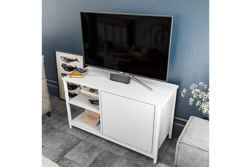 TV-taso Zakkum 89,6x50,8 cm - Valkoinen - Huonekalut - TV- & Mediakalusteet - Tv taso & Mediataso