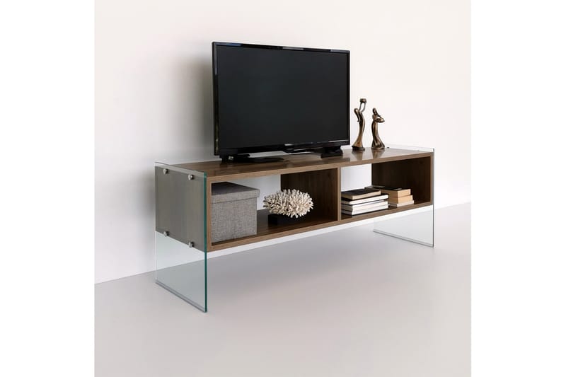 TV-taso Zazana 122 cm - Ruskea - Huonekalut - TV- & Mediakalusteet - Tv taso & Mediataso