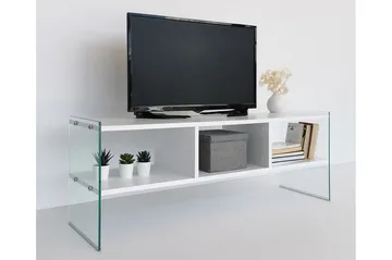 TV-taso Zazana 122 cm - Valkoinen - Huonekalut - TV- & Mediakalusteet - Tv taso & Mediataso