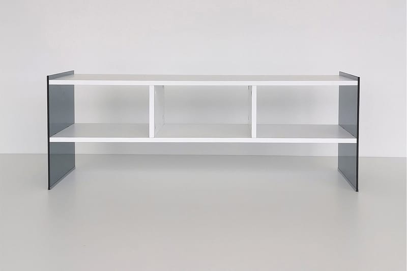 TV-taso Zazana 122 cm - Valkoinen/Harmaa - Huonekalut - TV- & Mediakalusteet - Tv taso & Mediataso