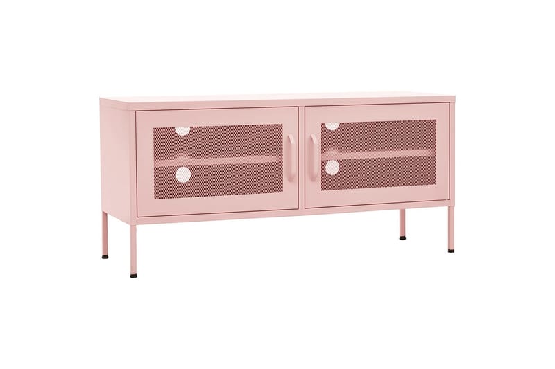 TV-taso pinkki 105x35x50 cm teräs - Huonekalut - TV- & Mediakalusteet - Tv taso & Mediataso
