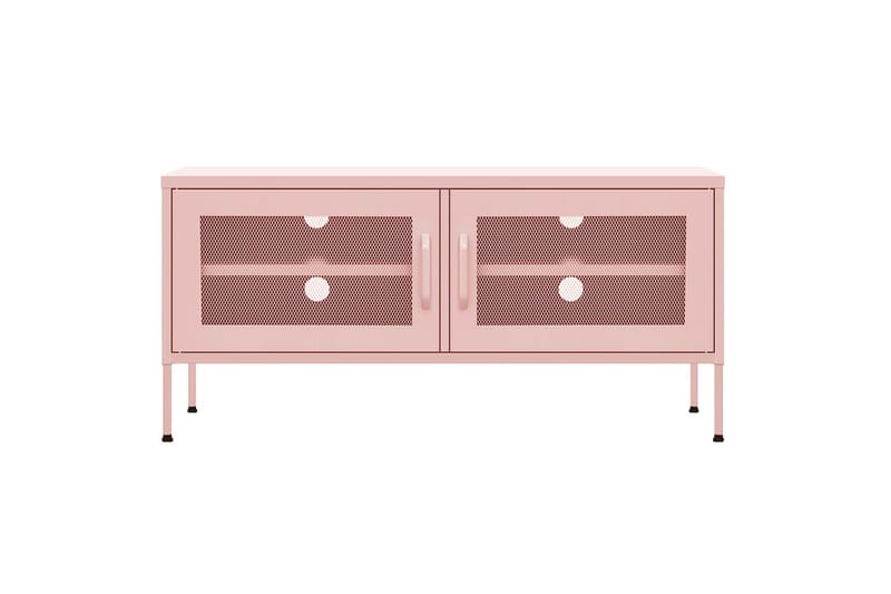 TV-taso pinkki 105x35x50 cm teräs - Huonekalut - TV- & Mediakalusteet - Tv taso & Mediataso
