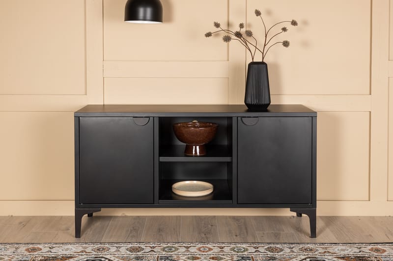 TV-Taso Piring 120x40x63 cm - Musta - Huonekalut - TV- & Mediakalusteet - Tv taso & Mediataso