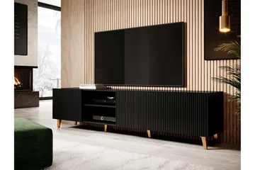 TV-taso Pafolo 40x52x200 cm - Musta - Huonekalut - TV- & Mediakalusteet - Tv taso & Mediataso