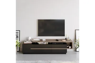 TV-taso Pianea 180 cm - Musta/Tummanruskea - Huonekalut - TV- & Mediakalusteet - Tv taso & Mediataso