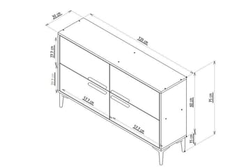 Tv-taso Patro 120 cm - Antrasiitti - Huonekalut - TV- & Mediakalusteet - Tv taso & Mediataso