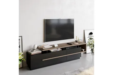 TV-taso Pianea 180 cm - Musta/Tummanruskea - Huonekalut - TV- & Mediakalusteet - Tv taso & Mediataso