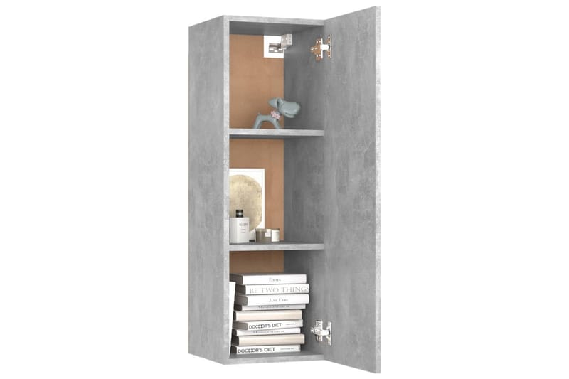 TV-tasot 2 kpl betoninharmaa 30,5x30x90 cm lastulevy - Huonekalut - TV- & Mediakalusteet - Tv taso & Mediataso