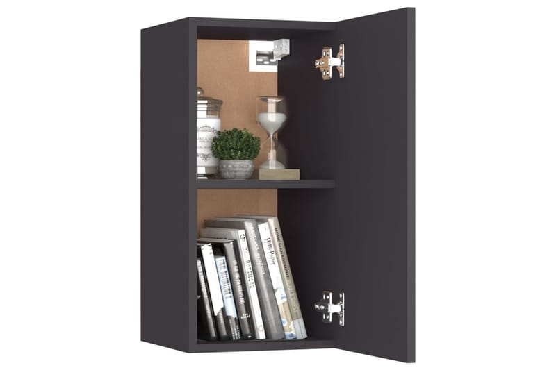 TV-tasot 2 kpl harmaa 30,5x30x60 cm lastulevy - Huonekalut - TV- & Mediakalusteet - Tv taso & Mediataso