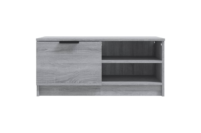 TV-tasot 2 kpl harmaa Sonoma 80x35x36,5 cm lastulevy - Harmaa - Tv taso & Mediataso