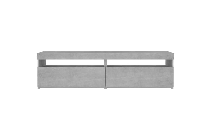 TV-tasot 2 kpl LED-valoilla betoninharmaa 75x35x40 cm - Harmaa - Huonekalut - TV- & Mediakalusteet - Tv taso & Mediataso