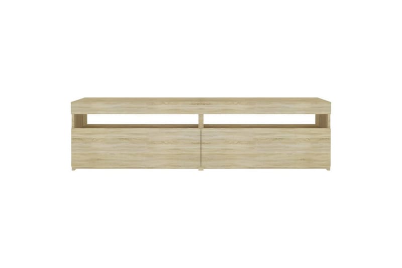 TV-tasot 2 kpl LED-valoilla Sonoma-tammi 75x35x40 cm - Ruskea - Huonekalut - TV- & Mediakalusteet - Tv taso & Mediataso