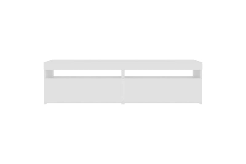 TV-tasot 2 kpl LED-valoilla valkoinen 75x35x40 cm - Valkoinen - Huonekalut - TV- & Mediakalusteet - Tv taso & Mediataso