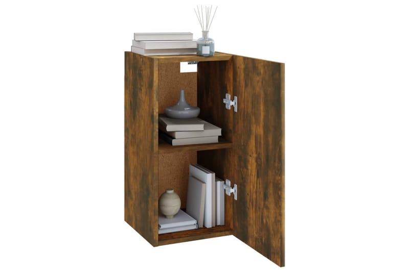 TV-tasot 2 kpl savutammi 30,5x30x60 cm tekninen puu - Ruskea - Huonekalut - TV- & Mediakalusteet - Tv taso & Mediataso