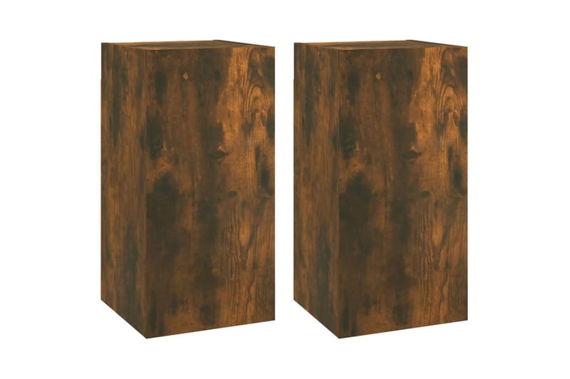 TV-tasot 2 kpl savutammi 30,5x30x60 cm tekninen puu - Ruskea - Huonekalut - TV- & Mediakalusteet - Tv taso & Mediataso