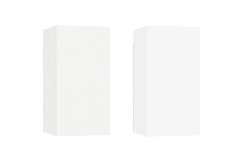 TV-tasot 2 kpl valkoinen 30,5x30x60 cm lastulevy - Huonekalut - TV- & Mediakalusteet - Tv taso & Mediataso