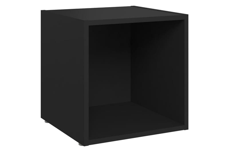 TV-tasot 4 kpl 37x35x37 cm - Musta - Huonekalut - TV- & Mediakalusteet - Tv taso & Mediataso