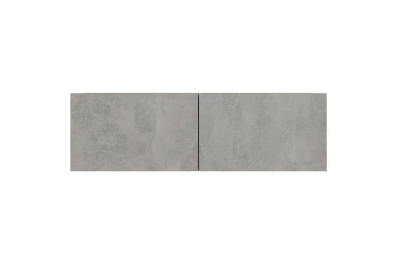 TV-tasot 4 kpl betoninharmaa 100x30x30 cm lastulevy - Harmaa - Huonekalut - TV- & Mediakalusteet - Tv taso & Mediataso