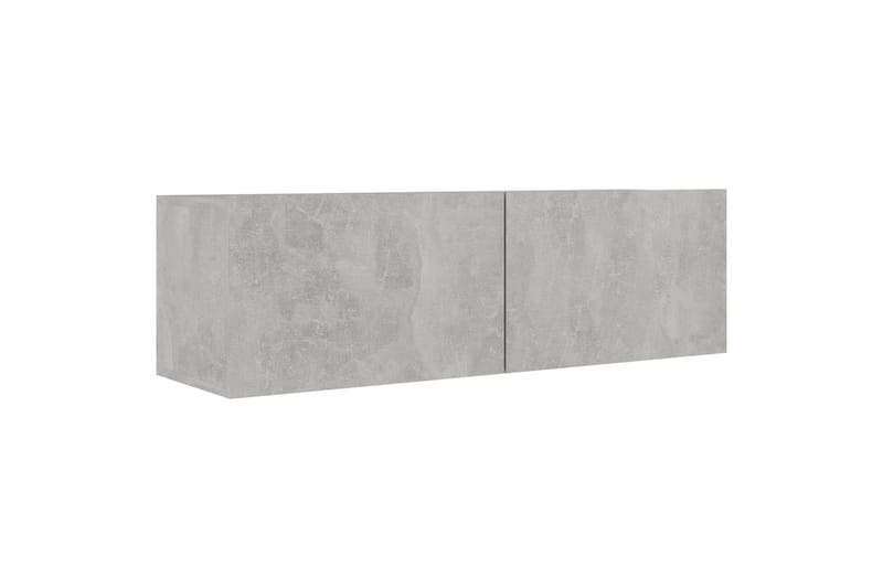 TV-tasot 4 kpl betoninharmaa 100x30x30 cm lastulevy - Harmaa - Huonekalut - TV- & Mediakalusteet - Tv taso & Mediataso