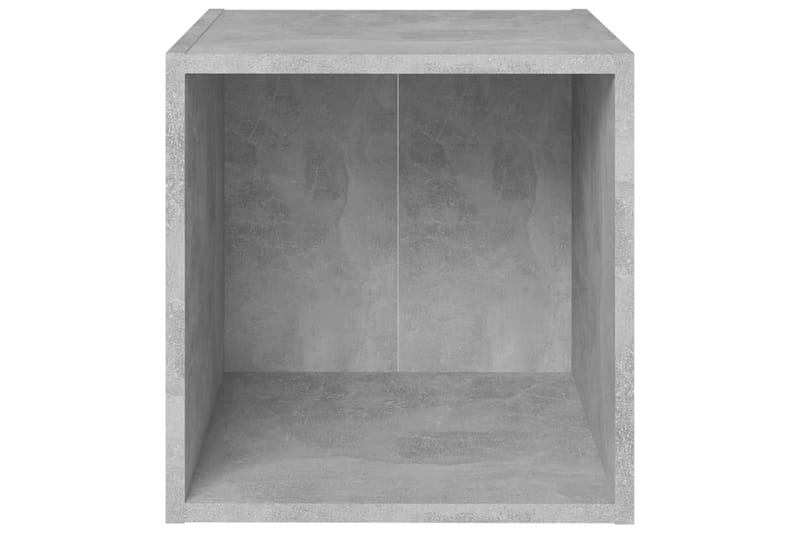 TV-tasot 4 kpl betoninharmaa 37x35x37 cm lastulevy - Harmaa - Huonekalut - TV- & Mediakalusteet - Tv taso & Mediataso