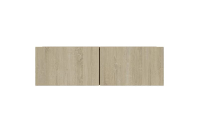 TV-tasot 4 kpl Sonoma-tammi 100x30x30 cm lastulevy - Ruskea - Huonekalut - TV- & Mediakalusteet - Tv taso & Mediataso