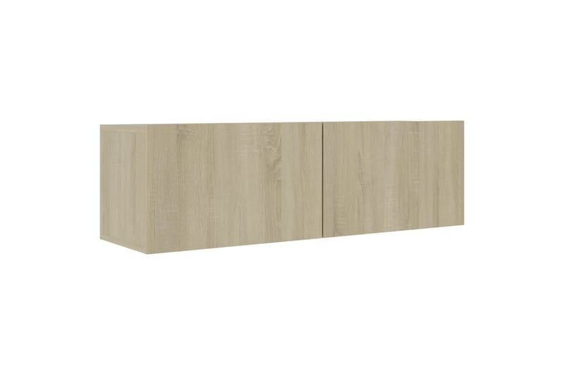TV-tasot 4 kpl Sonoma-tammi 100x30x30 cm lastulevy - Ruskea - Huonekalut - TV- & Mediakalusteet - Tv taso & Mediataso