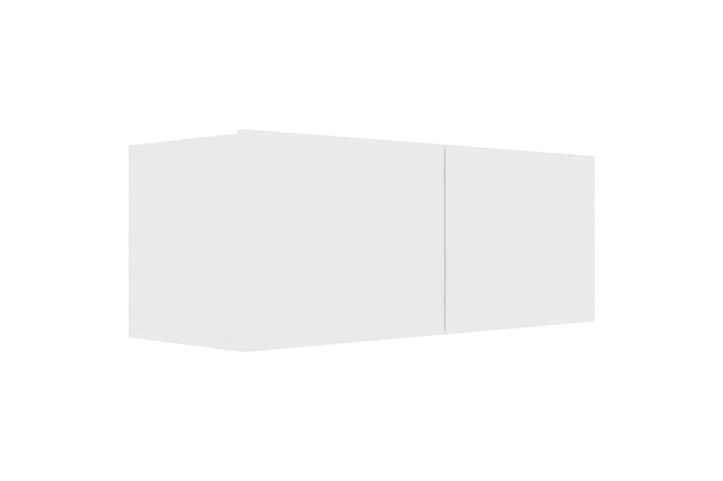 TV-tasot 4 kpl valkoinen 80x30x30 cm lastulevy - Valkoinen - Huonekalut - TV- & Mediakalusteet - Tv taso & Mediataso