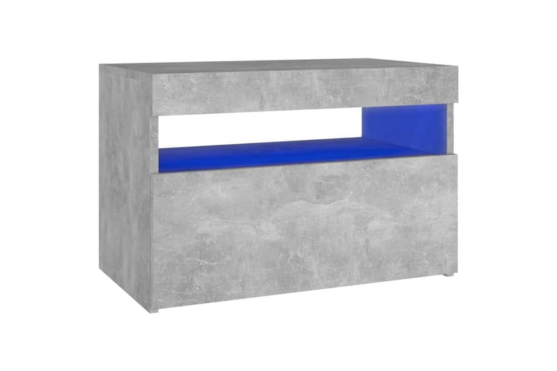 TV-tasot LED-valoilla 2 kpl betoninharmaa 60x35x40 cm - Harmaa - Huonekalut - TV- & Mediakalusteet - Tv taso & Mediataso