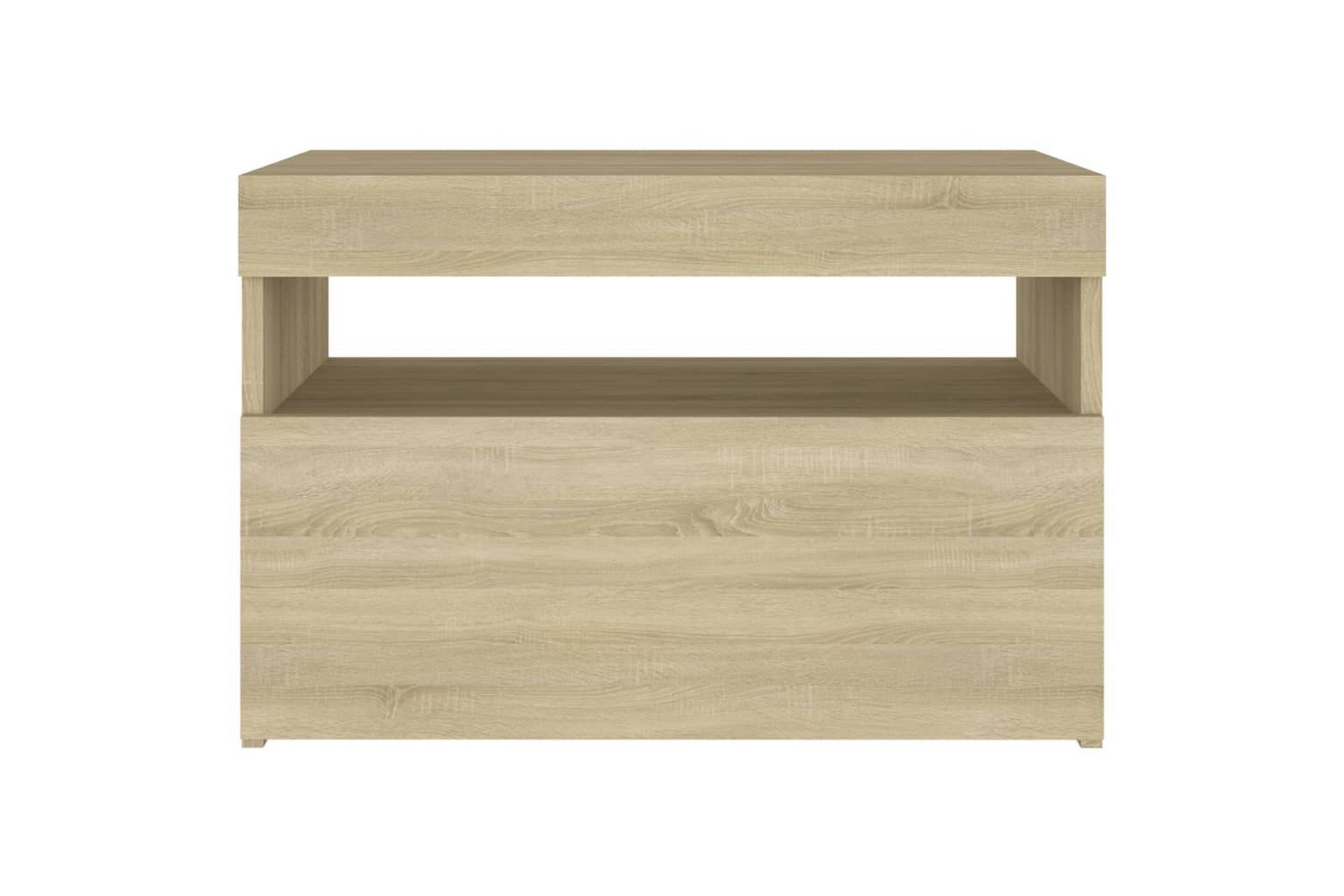 TV-tasot LED-valoilla 2 kpl Sonoma-tammi 60x35x40 cm - Ruskea - Huonekalut - TV- & Mediakalusteet - Tv taso & Mediataso