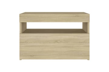 TV-tasot LED-valoilla 2 kpl Sonoma-tammi 60x35x40 cm - Ruskea - Huonekalut - TV- & Mediakalusteet - Tv taso & Mediataso