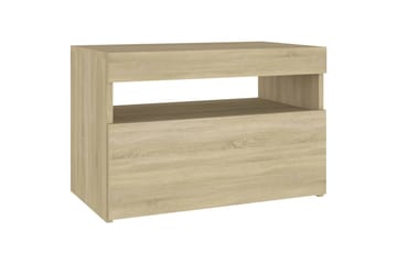 TV-tasot LED-valoilla 2 kpl Sonoma-tammi 60x35x40 cm - Ruskea - Huonekalut - TV- & Mediakalusteet - Tv taso & Mediataso