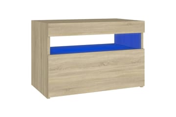 TV-tasot LED-valoilla 2 kpl Sonoma-tammi 60x35x40 cm - Ruskea - Huonekalut - TV- & Mediakalusteet - Tv taso & Mediataso