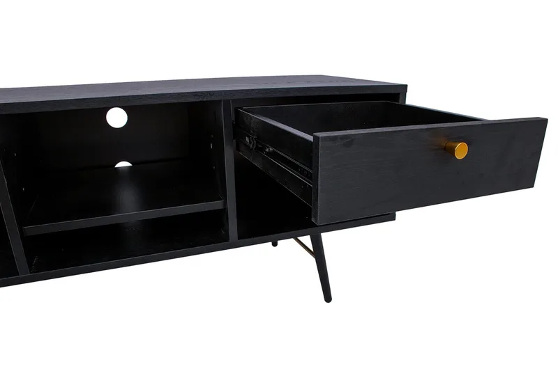 Tv-Pöytä Luxemburg Musta/Kupari - Huonekalut - TV- & Mediakalusteet - Tv taso & Mediataso
