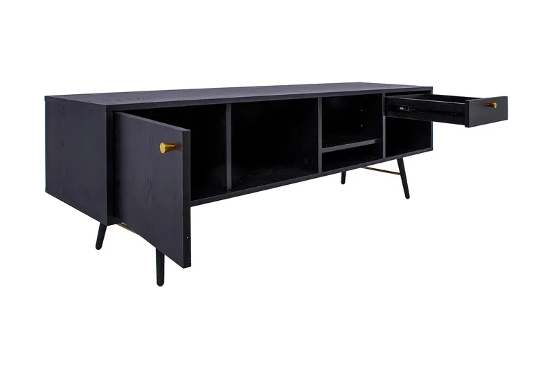 Tv-Pöytä Luxemburg Musta/Kupari - Huonekalut - TV- & Mediakalusteet - Tv taso & Mediataso
