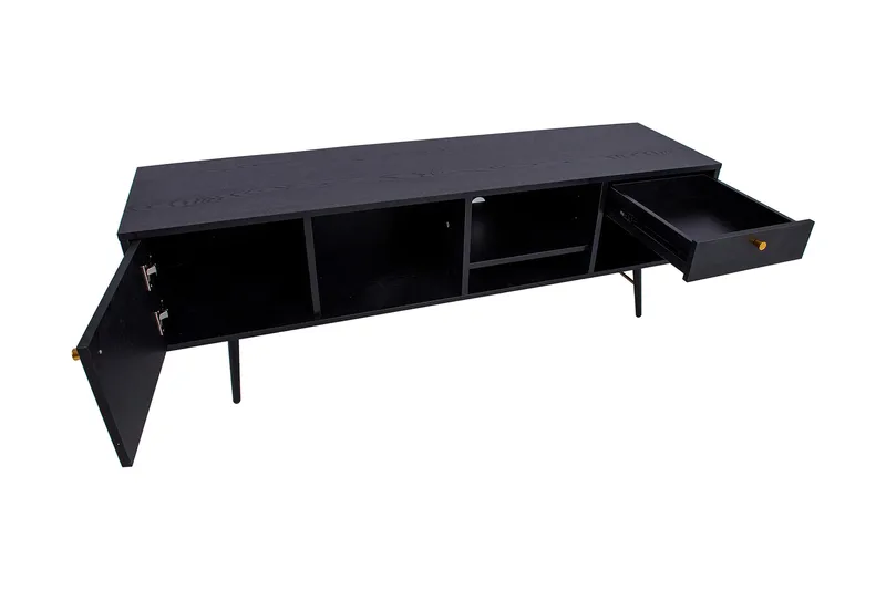 Tv-Pöytä Luxemburg Musta/Kupari - Huonekalut - TV- & Mediakalusteet - Tv taso & Mediataso
