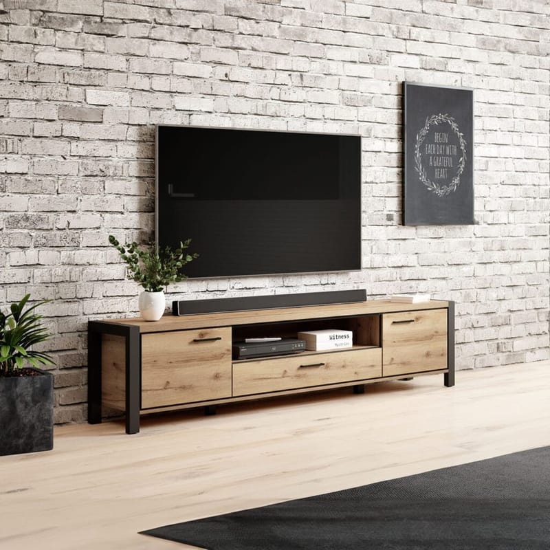 TV-yksikkö Aktiv 2 ovea 1 laatikko - 210 cm - Huonekalut - TV- & Mediakalusteet - Tv taso & Mediataso