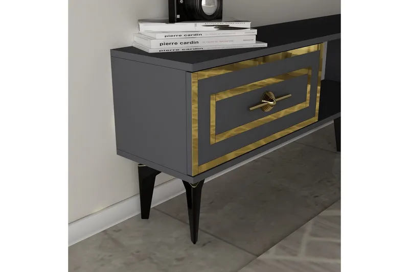 TV-yksikkö Barriet Antrasiitti - Antrasiitti - Huonekalut - TV- & Mediakalusteet - TV-kalustepaketti